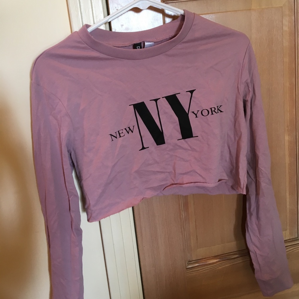 Cropped New York sweatshirt